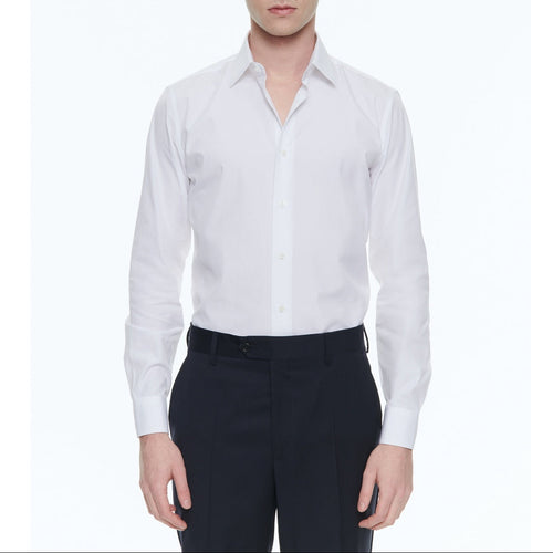 Chemise Blanche En Twill De Coton - Blanc