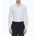 White Cotton Twill Shirt - White
