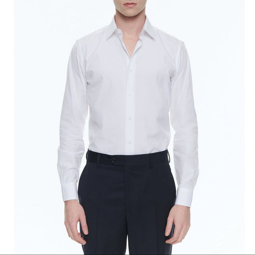 Fursac - Chemise Blanche En Twill De Coton - Blanc