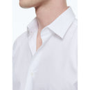 Camisa de sarga de algodón blanca - Blanco