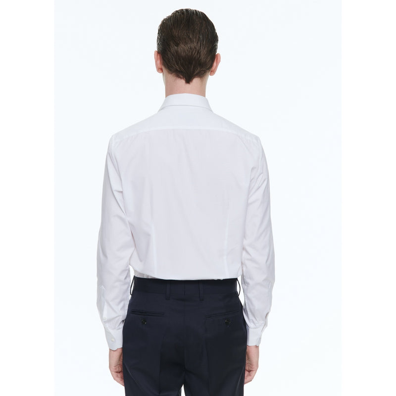 Chemise Blanche En Twill De Coton - Blanc