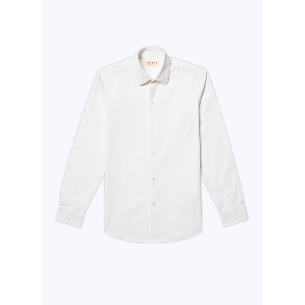 Chemise Blanche En Twill De Coton - Blanc