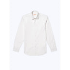 White Cotton Twill Shirt - White