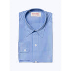 Camisa De Popelina De Algodón A Rayas