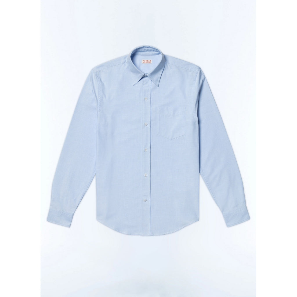 Chemise Oxford Uni - Ciel