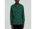 Fursac - Bandana Print Cotton Poplin Shirt - Bottle Green - Men