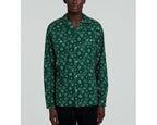 Fursac - Bandana Print Cotton Poplin Shirt - Bottle Green - Men
