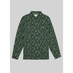 Fursac - Bandana Print Cotton Poplin Shirt - Bottle Green - Men