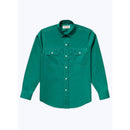 Fursac - Chemise En Popeline De Coton - Vert Anglais
