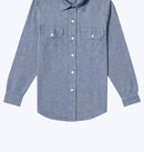 Surchemise En Chambray De Coton - Bleu Denim