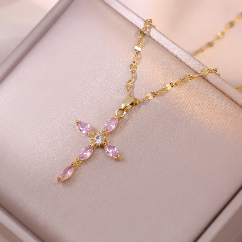 Collier Agathe Rose
