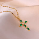 Collier Agathe Vert