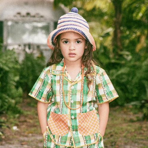 Sombrero para el sol de mazapán Wellfleet - Selección Misha & Puff disponible en www.amaetc.com, concept store ecológico para niños