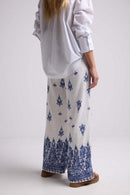 Long Pants - White And Navy