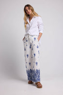 Long Pants - White And Navy