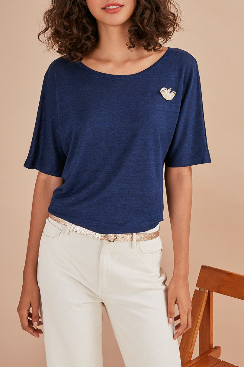Camiseta Halimatou - Índigo