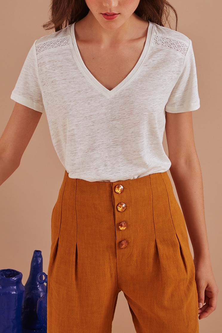 Tee Shirt Halise - Ecru