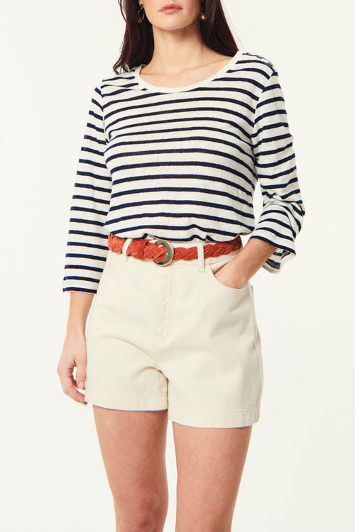 Sweat Shirt Hamza - Marine/Creme