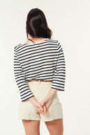 Hamza Sweatshirt - Navy/Cream