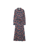 Hanae Green Long Dress