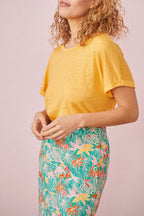 Camiseta Hanami - Azafrán