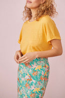 Camiseta Hanami - Azafrán
