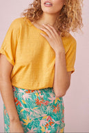 Camiseta Hanami - Azafrán