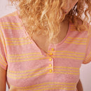 Camiseta Haneba - Guayaba/Azafrán