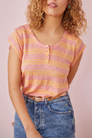 Haneba Tee Shirt - Guava/Saffron