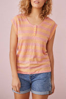 Haneba Tee Shirt - Guava/Saffron