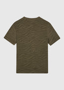 Camiseta Terry Jacquard - Verde Oliva