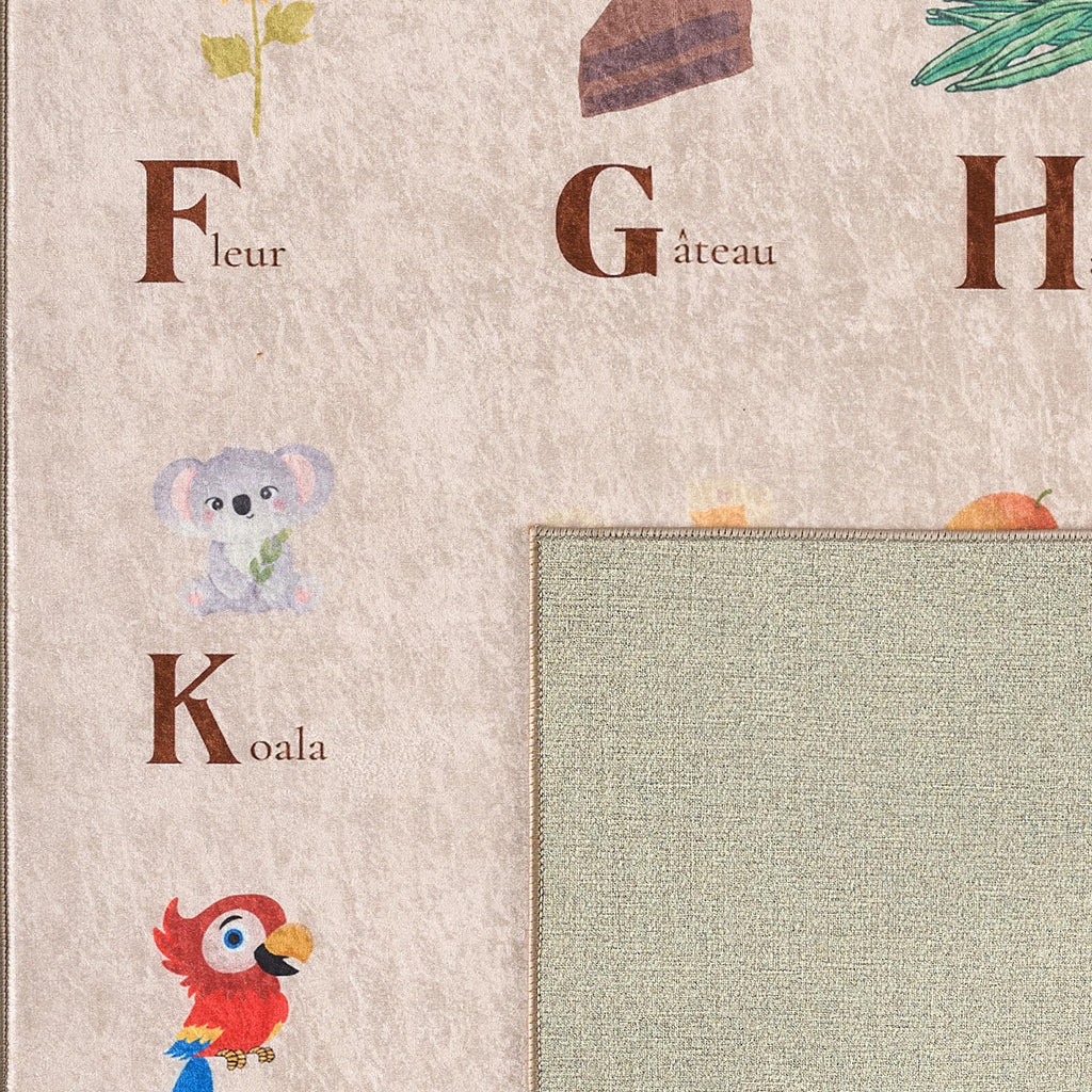 Happy - Tapis D'Intérieur - Polyester Imprimé - Beige