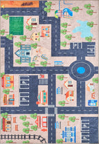 Happy - Tapis D'Intérieur - Polyester Imprimé - Beige