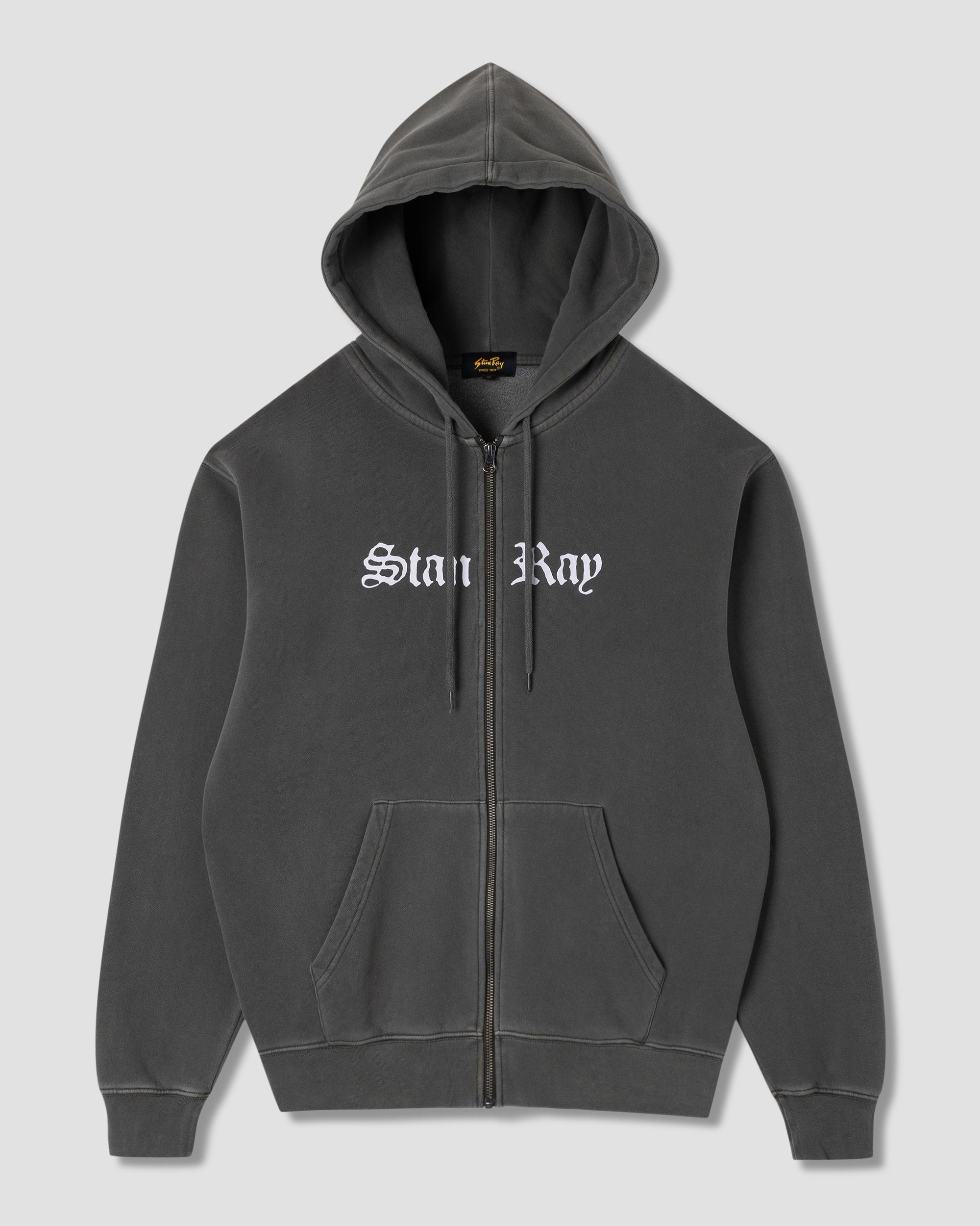 Hardcore Zip Hood - Washed Black