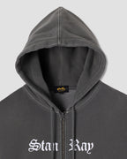 Hardcore Zip Hood - Washed Black