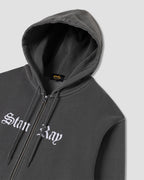 Hardcore Zip Hood - Washed Black