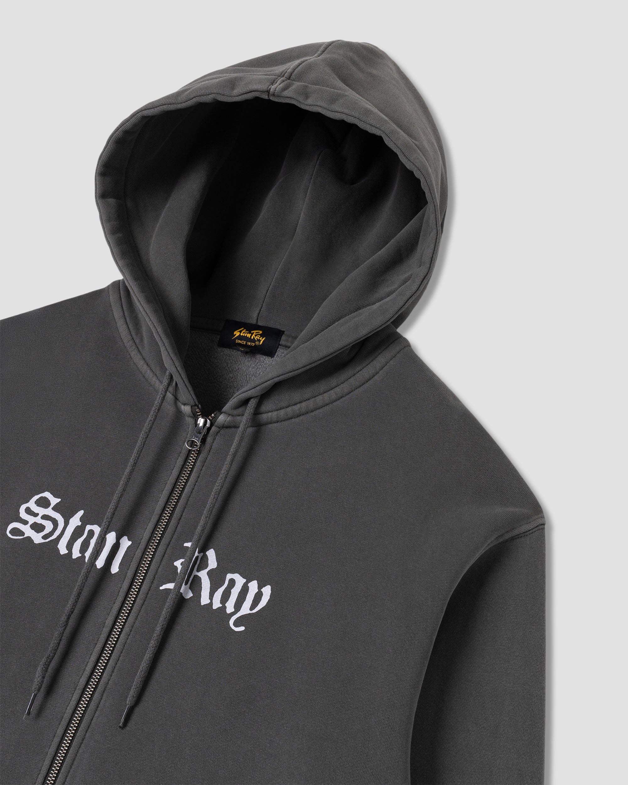 Hardcore Zip Hood - Washed Black