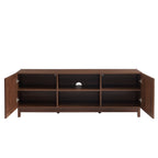 Haria - TV Unit - Walnut Effect and Rattan