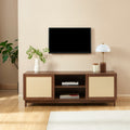 Haria - TV Unit - Walnut Effect and Rattan