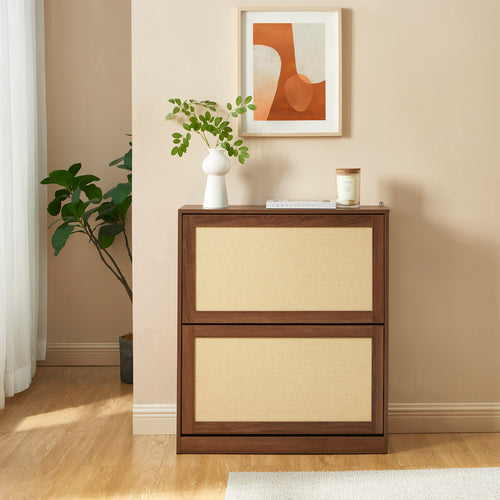 Shoe Cabinet - Haria - Walnut Effect