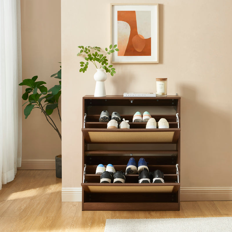 Meuble À Chaussures - Haria - Effet Noyer