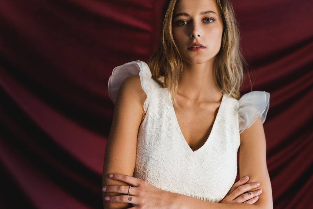 Sublime Long Dress - White Silk
