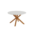 Mesa de comedor Harry - Blanco y efecto roble