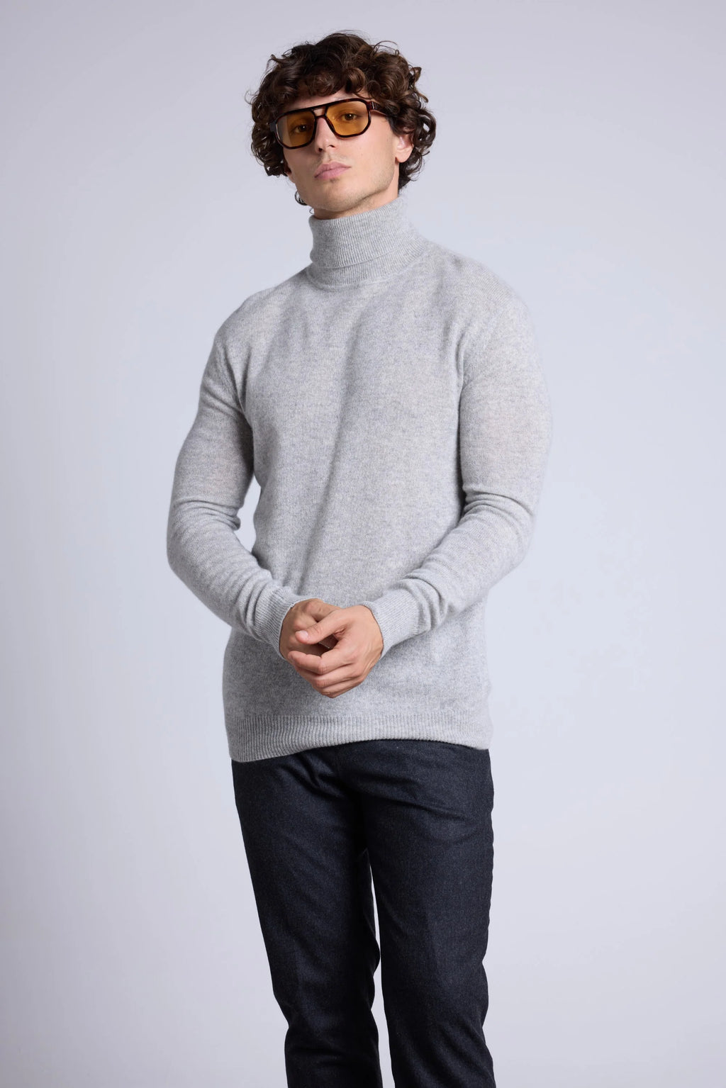 Pull Col Roule Harry - Gris Clair - Homme
