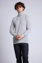 Pull Col Roule Harry - Gris Clair - Homme