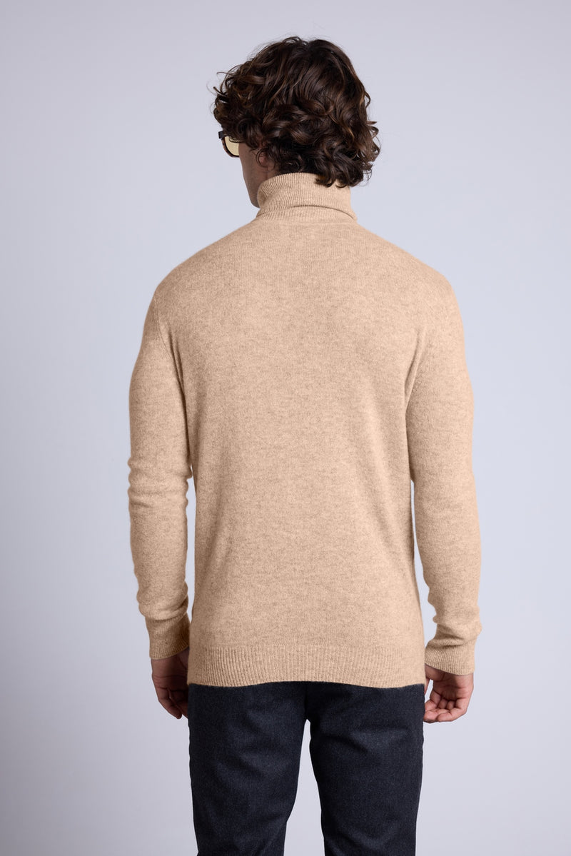 Pull Col Roule Harry - Beige Creme - Homme