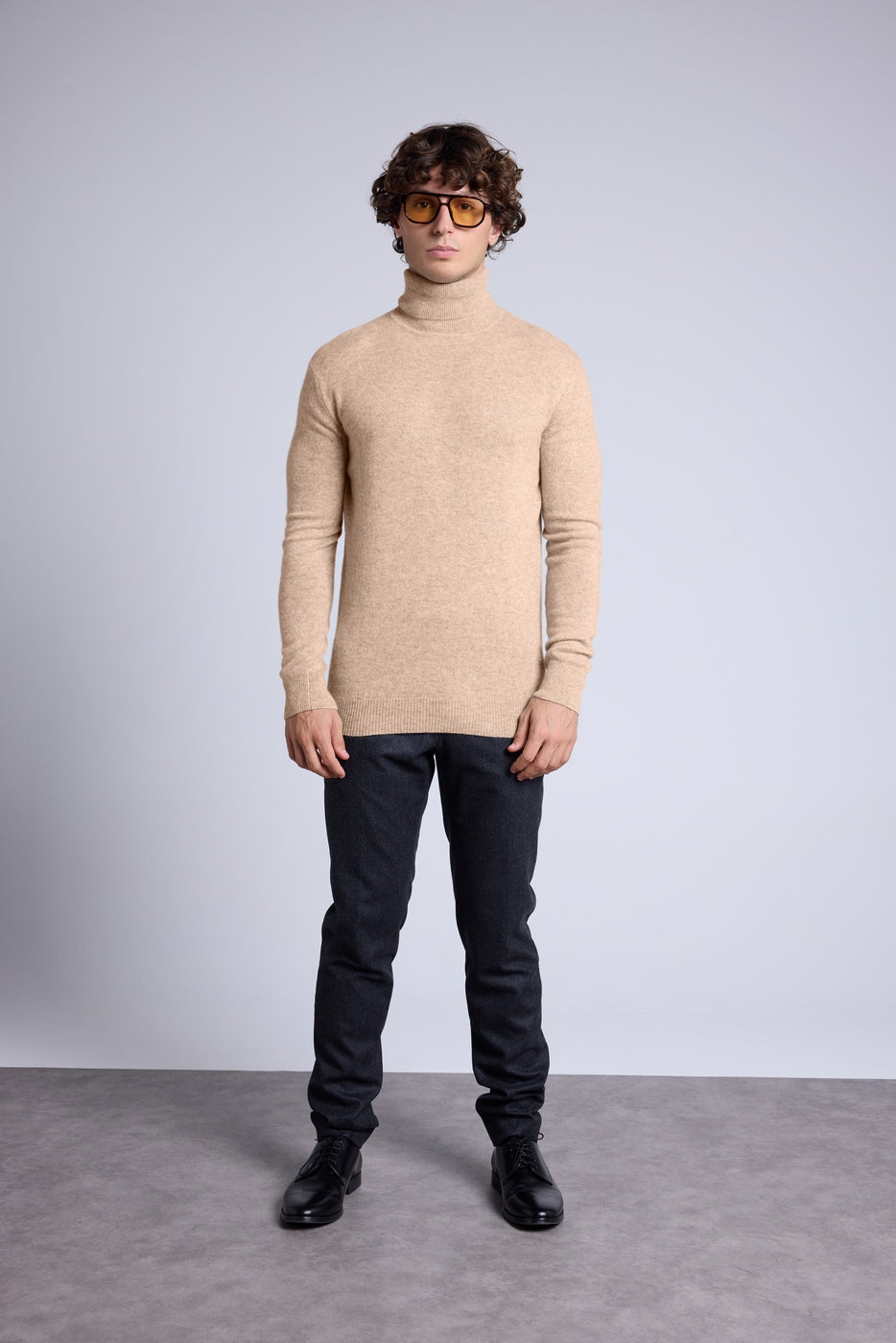 Pull Col Roule Harry - Beige Creme - Homme