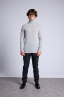 Pull Col Roule Harry - Gris Clair - Homme