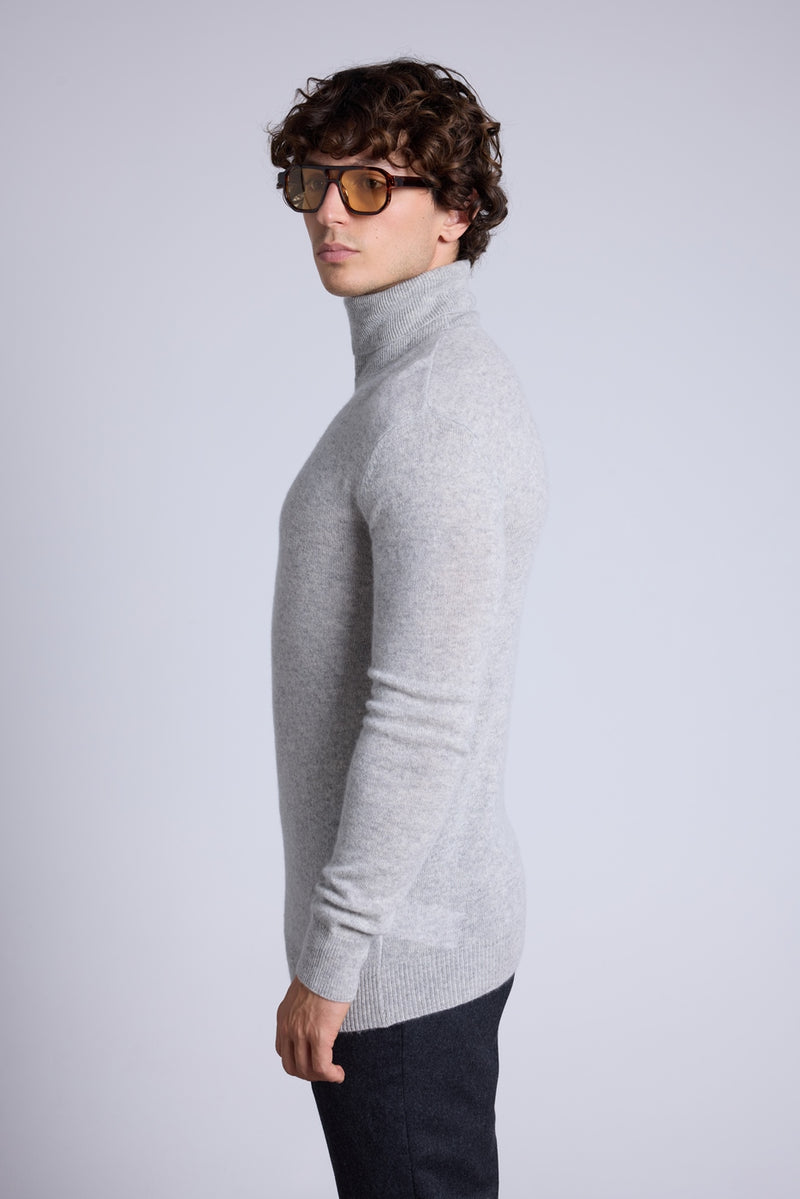 Pull Col Roule Harry - Gris Clair - Homme