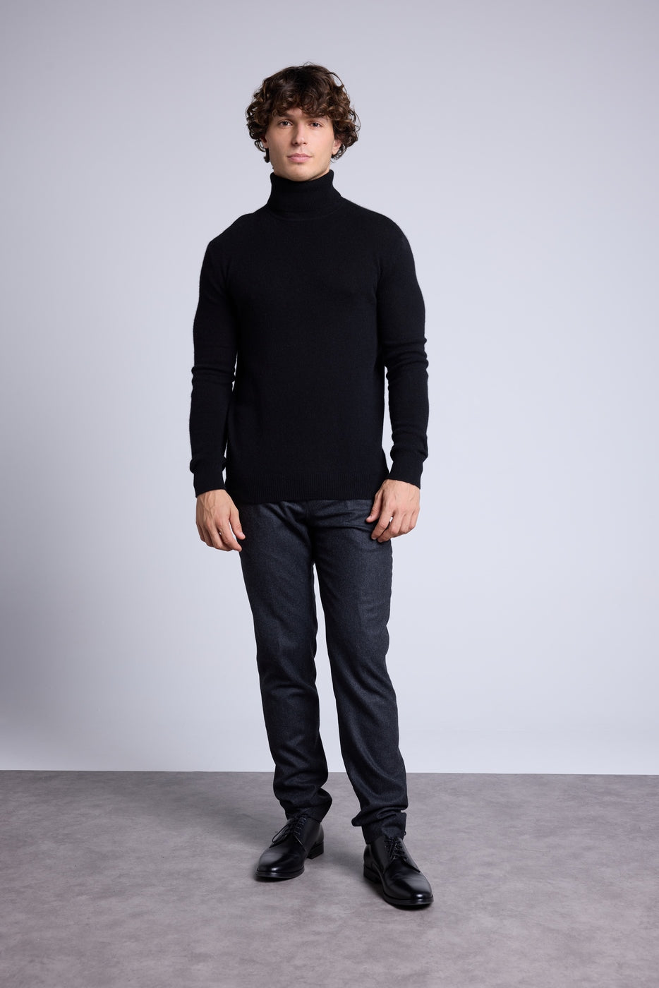 Pull Col Roule Harry - Noir - Homme